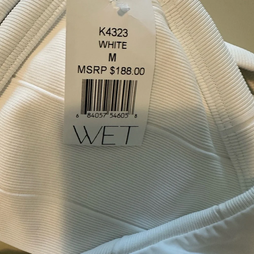 WET Cutout White One-Piece Swimsuit